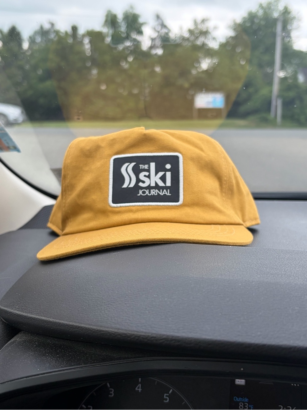 The Ski Journal Mustard Yellow Patch Cap